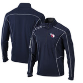 Cleveland Guardians Omni-Wick Shotgun Quarter-Zip Pullover Top - Navy | Columbia