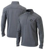 Milwaukee Brewers Omni-Wick Shotgun Quarter-Zip Pullover Top - Heather Gray | Columbia