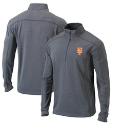 New York Mets Omni-Wick Shotgun Quarter-Zip Pullover Top - Heather Gray | Columbia