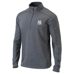 New York Yankees Omni-Wick Shotgun Quarter-Zip Pullover Top - Heather Gray | Columbia