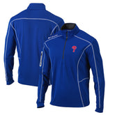 Philadelphia Phillies Omni-Wick Shotgun Quarter-Zip Pullover Top - Royal | Columbia