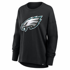 Philadelphia Eagles Women's Essential Long Sleeve T-Shirt - Black on sale