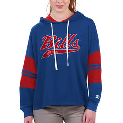 Buffalo Bills Starter Women's Bump And Run Long Sleeve Hoodie T-Shirt - Royal on sale