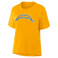 Los Angeles Chargers Women's Essential Legacy T-Shirt - Gold discount