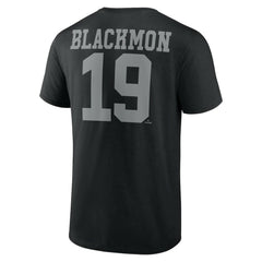 Charlie Blackmon Colorado Rockies Player Icon Name & Number T-Shirt - Black