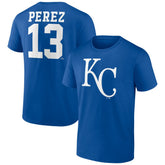 Salvador Perez Kansas City Royals Player Icon Name & Number T-Shirt - Royal