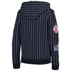 Boston Red Sox Women's Pinstripe Tri-Blend Full-Zip Jacket - Navy | New Era