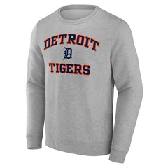 Detroit Tigers Heart & Soul Pullover Sweatshirt - Heather Gray