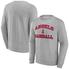 Los Angeles Angels Heart & Soul Pullover Sweatshirt - Heather Gray