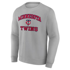 Minnesota Twins Heart & Soul Pullover Sweatshirt - Heather Gray