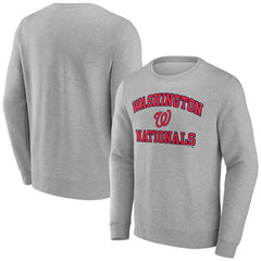 Washington Nationals Heart & Soul Pullover Sweatshirt - Heather Gray