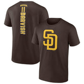 Yu Darvish San Diego Padres Playmaker Name & Number T-Shirt - Brown
