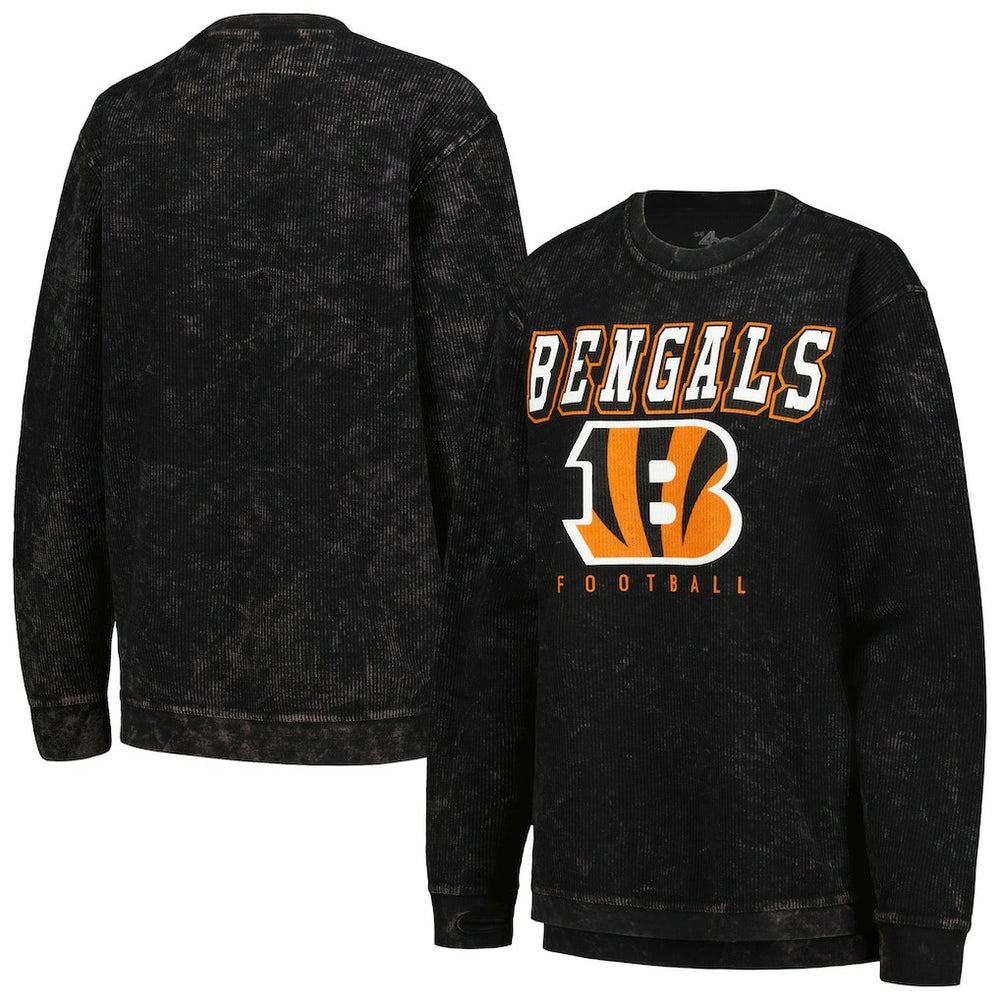 Cincinnati Bengals G-III 4Her by Carl Banks Women's Comfy Cord Pullover Sweatshirt - Black for sale