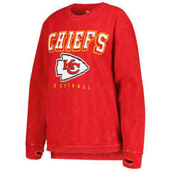 Kansas City Chiefs G-III 4Her by Carl Banks Women's Comfy Cord Pullover Sweatshirt - Red sale