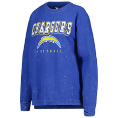 Los Angeles Chargers G-III 4Her by Carl Banks Women's Comfy Cord Pullover Sweatshirt - Powder Blue discount