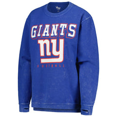 New York Giants G-III 4Her by Carl Banks Women's Comfy Cord Pullover Sweatshirt - Royal outlet