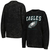 Philadelphia Eagles G-III 4Her by Carl Banks Women's Comfy Cord Pullover Sweatshirt - Black outlet