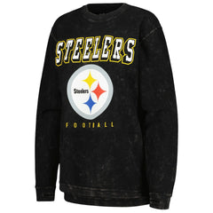 Pittsburgh Steelers G-III 4Her by Carl Banks Women's Comfy Cord Pullover Sweatshirt - Black outlet