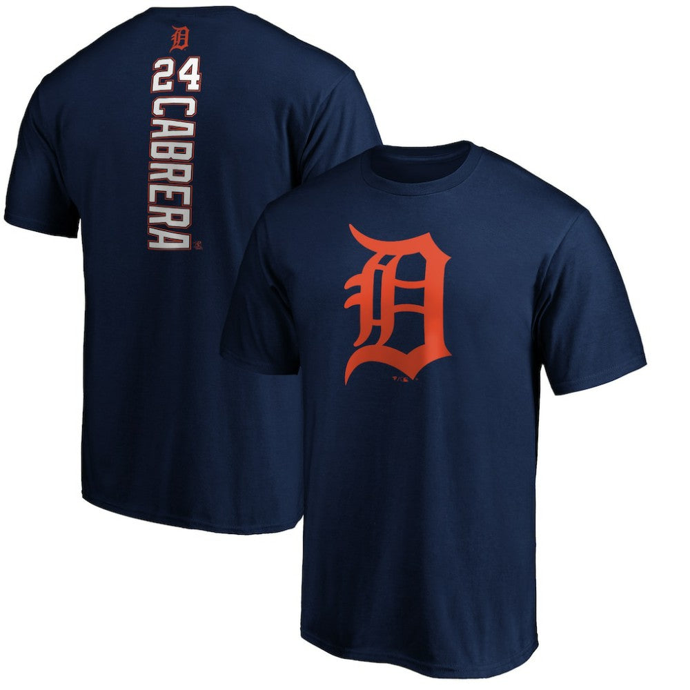 Detroit Tigers Playmaker Name & Number T-Shirt - Navy