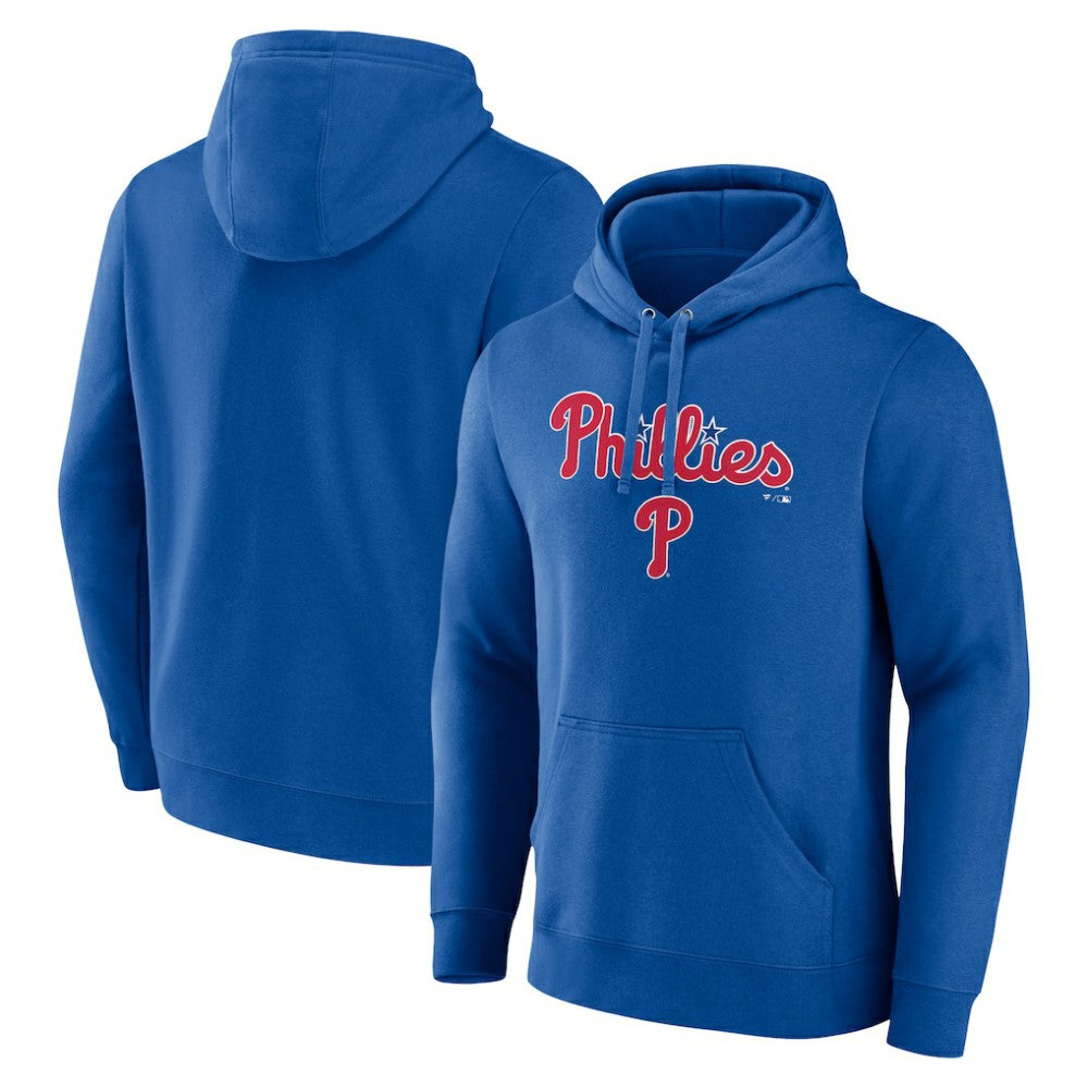 Philadelphia Phillies Team Lockup Pullover Hoodie - Royal