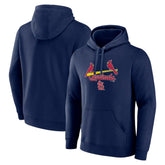 St. Louis Cardinals Team Lockup Pullover Hoodie - Navy