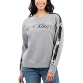 Los Angeles Kings G-III 4Her by Carl Banks Women's Penalty Box Pullover Sweatshirt Gray