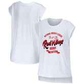 Detroit Red Wings WEAR by Erin Andrews Women's Domestic Tank Top White