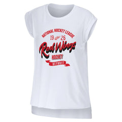 Detroit Red Wings WEAR by Erin Andrews Women's Domestic Tank Top White