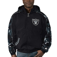 Las Vegas Raiders Starter Thursday Night Gridiron Full-Zip Hoodie - Black for sale