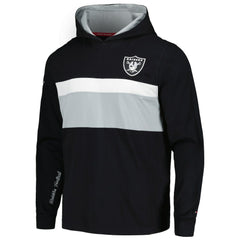 Las Vegas Raiders Tommy Hilfiger Morgan Long Sleeve Hoodie T-Shirt - Black on sale