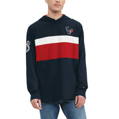 Houston Texans Tommy Hilfiger Morgan Long Sleeve Hoodie T-Shirt - Navy discount