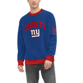 New York Giants Tommy Hilfiger Reese Raglan Tri-Blend Pullover Sweatshirt - Royal sale