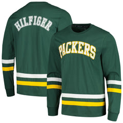 Green Bay Packers Tommy Hilfiger Nolan Long Sleeve T-Shirt - Green/Gold discount