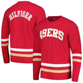 San Francisco 49ers Tommy Hilfiger Nolan Long Sleeve T-Shirt - Red/Gold on sale