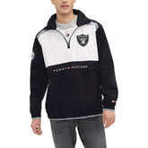 Las Vegas Raiders Tommy Hilfiger Carter Half-Zip Hooded Top - Black/White outlet
