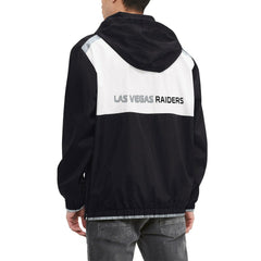 Las Vegas Raiders Tommy Hilfiger Carter Half-Zip Hooded Top - Black/White outlet