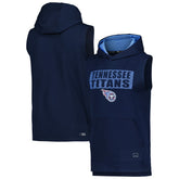 Tennessee Titans MSX by Michael Strahan Marathon Sleeveless Pullover Hoodie - Navy outlet