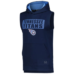 Tennessee Titans MSX by Michael Strahan Marathon Sleeveless Pullover Hoodie - Navy outlet