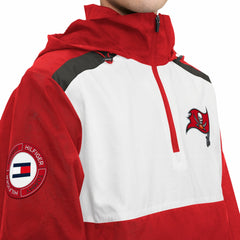 Tampa Bay Buccaneers Tommy Hilfiger Carter Half-Zip Hooded Top - Red/White outlet