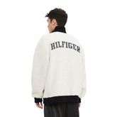 Las Vegas Raiders Tommy Hilfiger Jordan Sherpa Quarter-Zip Sweatshirt - Cream sale