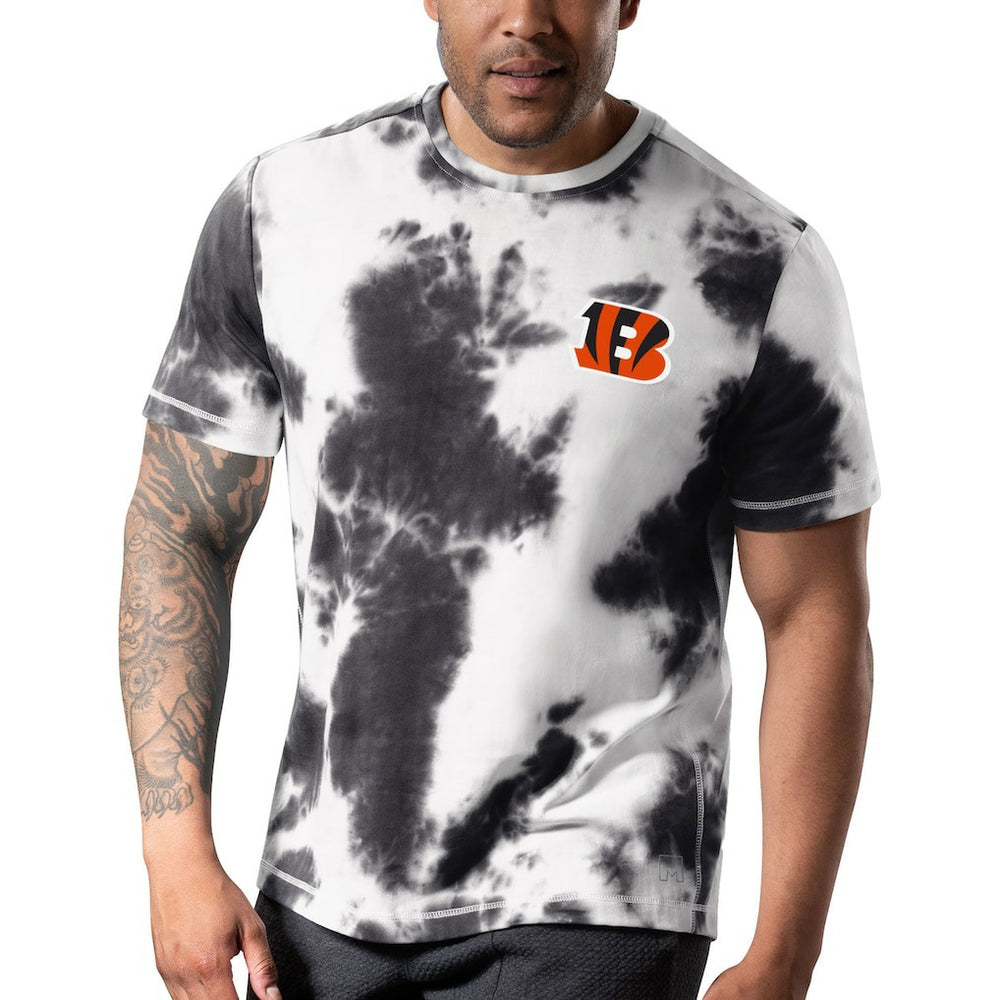 Cincinnati Bengals MSX by Michael Strahan Freestyle Tie-Dye T-Shirt - Black cheap