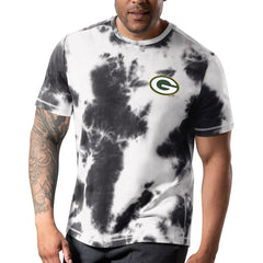 Green Bay Packers MSX by Michael Strahan Freestyle Tie-Dye T-Shirt - Black cheap