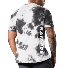 Las Vegas Raiders MSX by Michael Strahan Freestyle Tie-Dye T-Shirt - Black discount