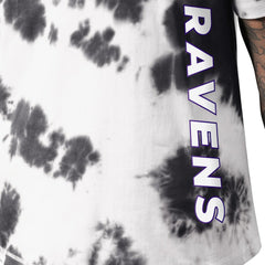 Baltimore Ravens MSX by Michael Strahan Freestyle Tie-Dye T-Shirt - Black discount