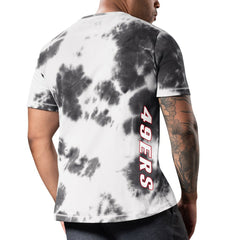 San Francisco 49ers MSX by Michael Strahan Freestyle Tie-Dye T-Shirt - Black outlet