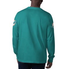 Miami Dolphins Starter Clutch Hit Long Sleeve T-Shirt - Aqua sale