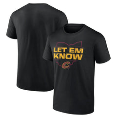 Cleveland Cavaliers Hometown Collection Let Em Know T-Shirt sale - Black sale