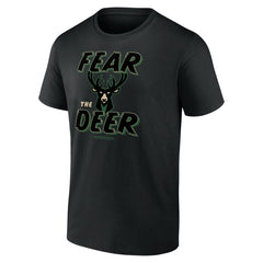 Milwaukee Bucks Hometown Collection Fear The Deer T-Shirt - Black cheap