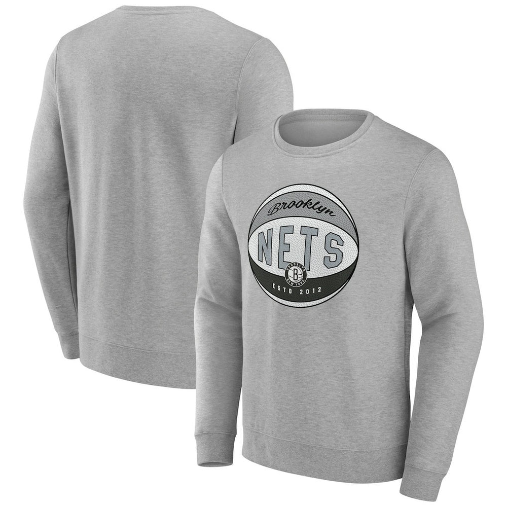 Brooklyn Nets Hard Color Pullover Sweatshirt - Gray sale
