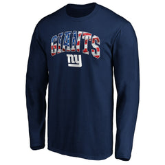 New York Giants Banner Wave Long Sleeve T-Shirt - Navy for sale